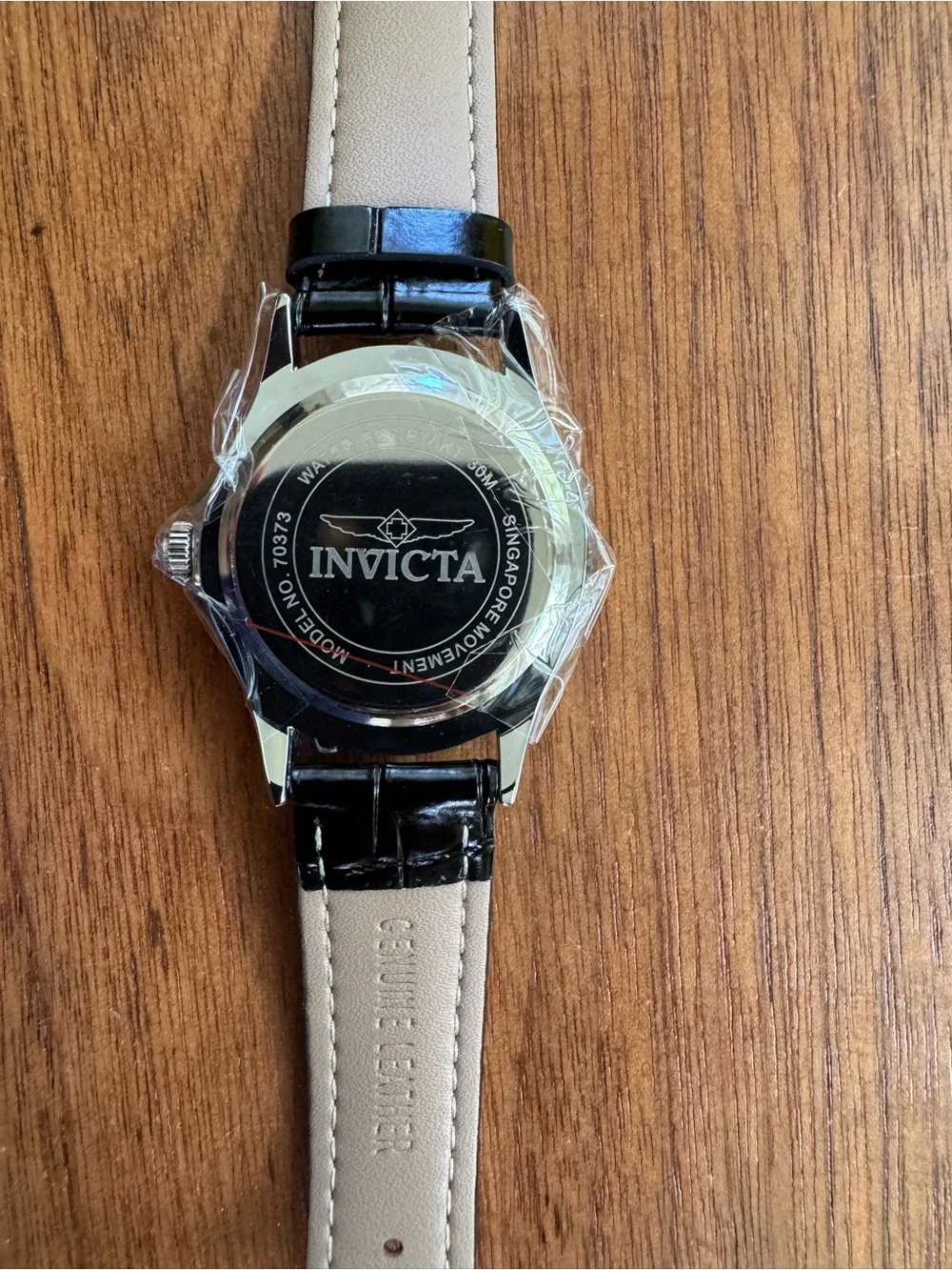 Invicta Silver Celestial Lady 37.3mm Crystal Face and Genuine Leather Band